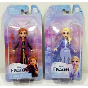 Disney Frozen Dolls Anna & Elsa 3" Mini Princess New and Sealed Collectible